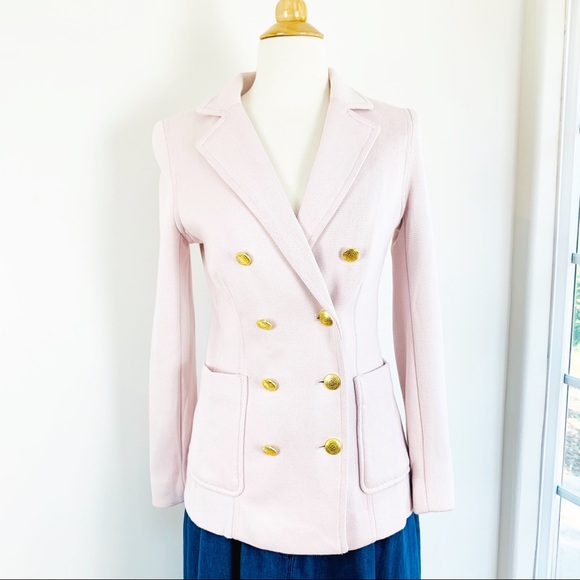 H&M Jackets & Blazers - H&M double breasted light pink blazer